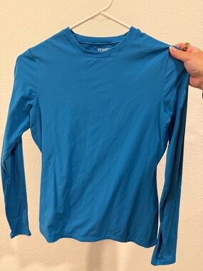Bright Blue Long Sleeve Tee - Pumiey